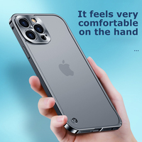 Luksusowa metalowa rama ochrona obiektywu dla iPhone 12 13 mini Pro Max aluminiowa obudowa telefonu dla iPhone 11 matowa przezroczysta tylna okładka 6